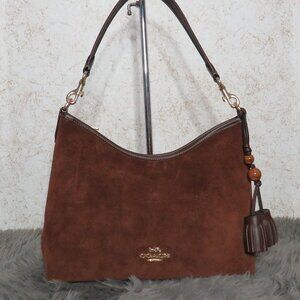 Coach Laural Shoulder Bags with Tassels (Vintage Brown)